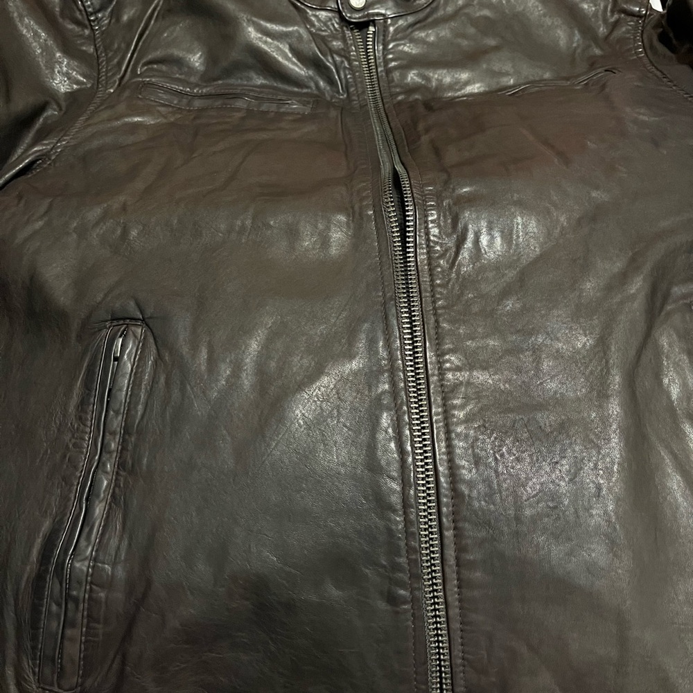 Andrew Marc Men Leather Jacket - Picture 14 of 16